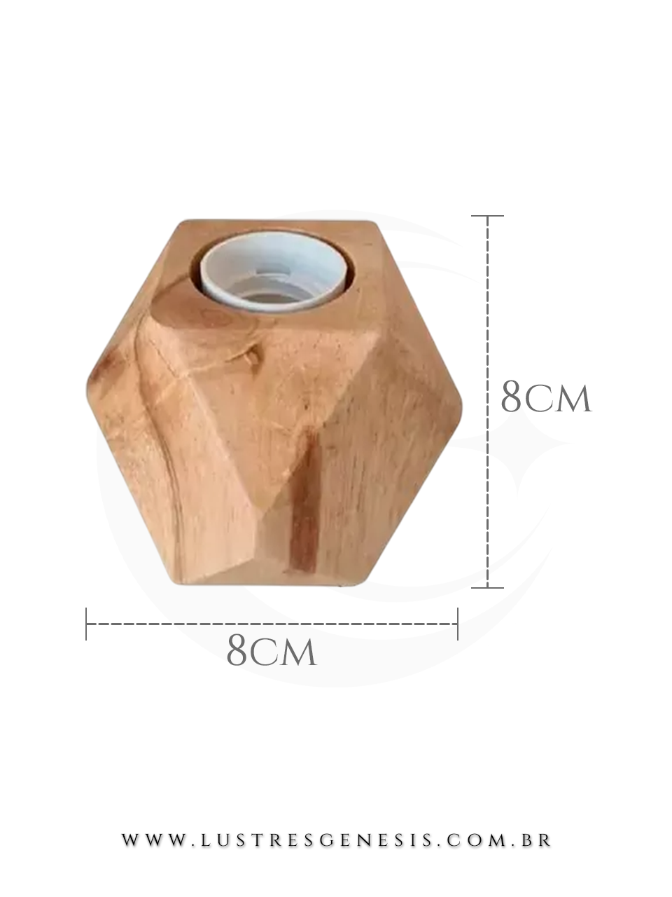 Luminária Abajur Twist de madeira para mesa de escritório ou cabeceira de cama. Lustres Gênesis loja online de Lustres e Iluminação Decorativa